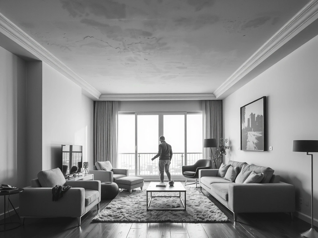 Before: Post-construction debris in a Levent apartment