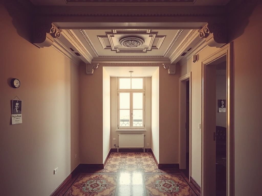 Classic Istanbul apartment hallway highlighting common cleaning challenges.